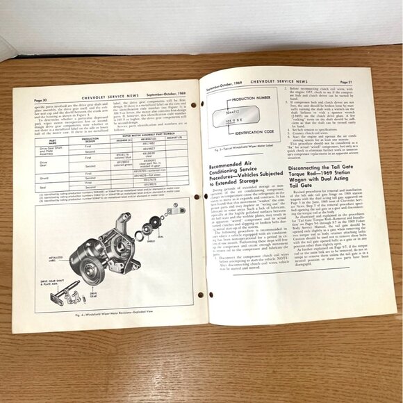 Vtg 1969 Chevrolet Service News Manual Chevy Monte Carlo Sept Oct Vol 41 No 9 - Picture 5 of 5